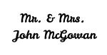Logo for Mr. & Mrs. John McGowan
