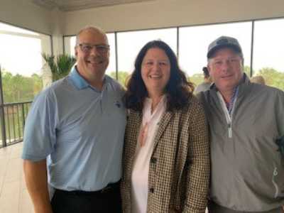 Pete Bozetarnik Claudia and Mark Wade at JA Golf Classic