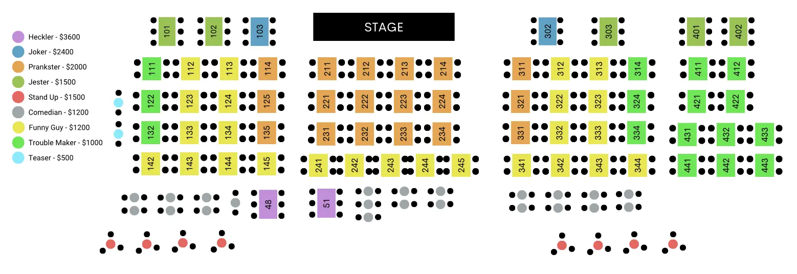 Seating Chart for Event