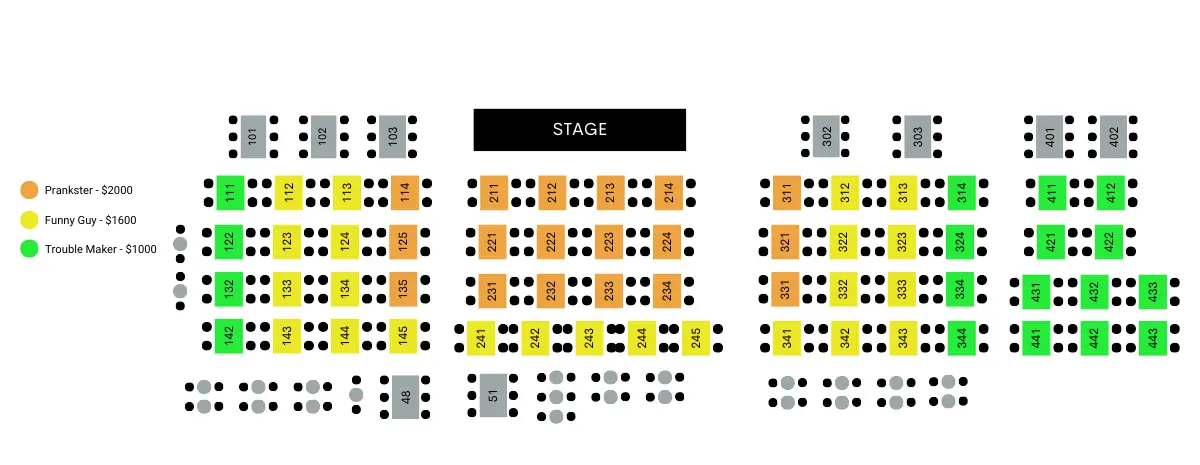 Seating Chart for Event