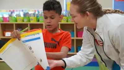 Through the five-week program, a group of nursing students from Keiser University led the JA curriculum, guiding elementary students through lessons.